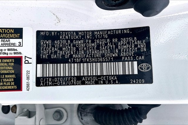 2017 Toyota Camry Base