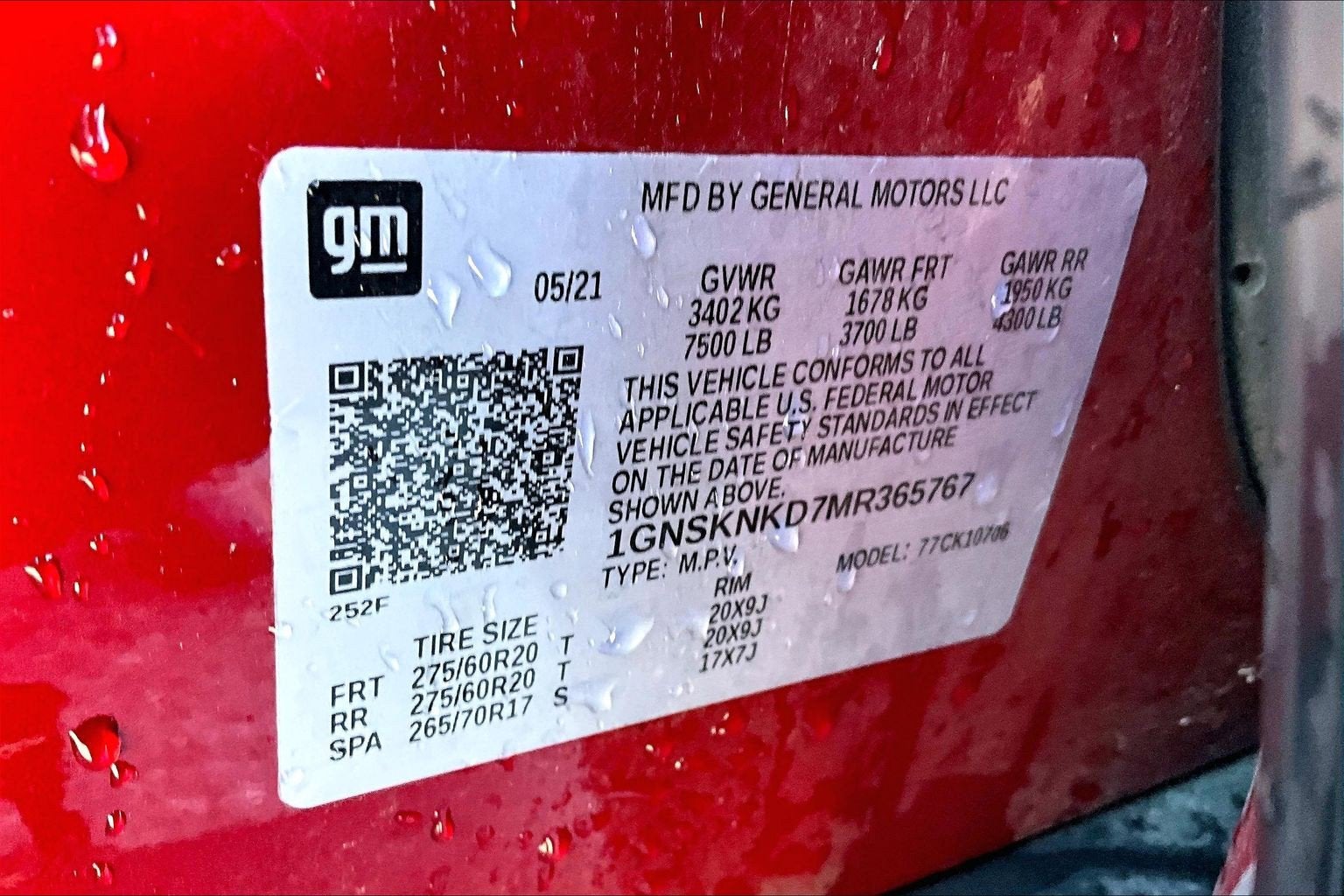 2021 Chevrolet Tahoe LT