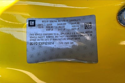 2015 Chevrolet Camaro LT