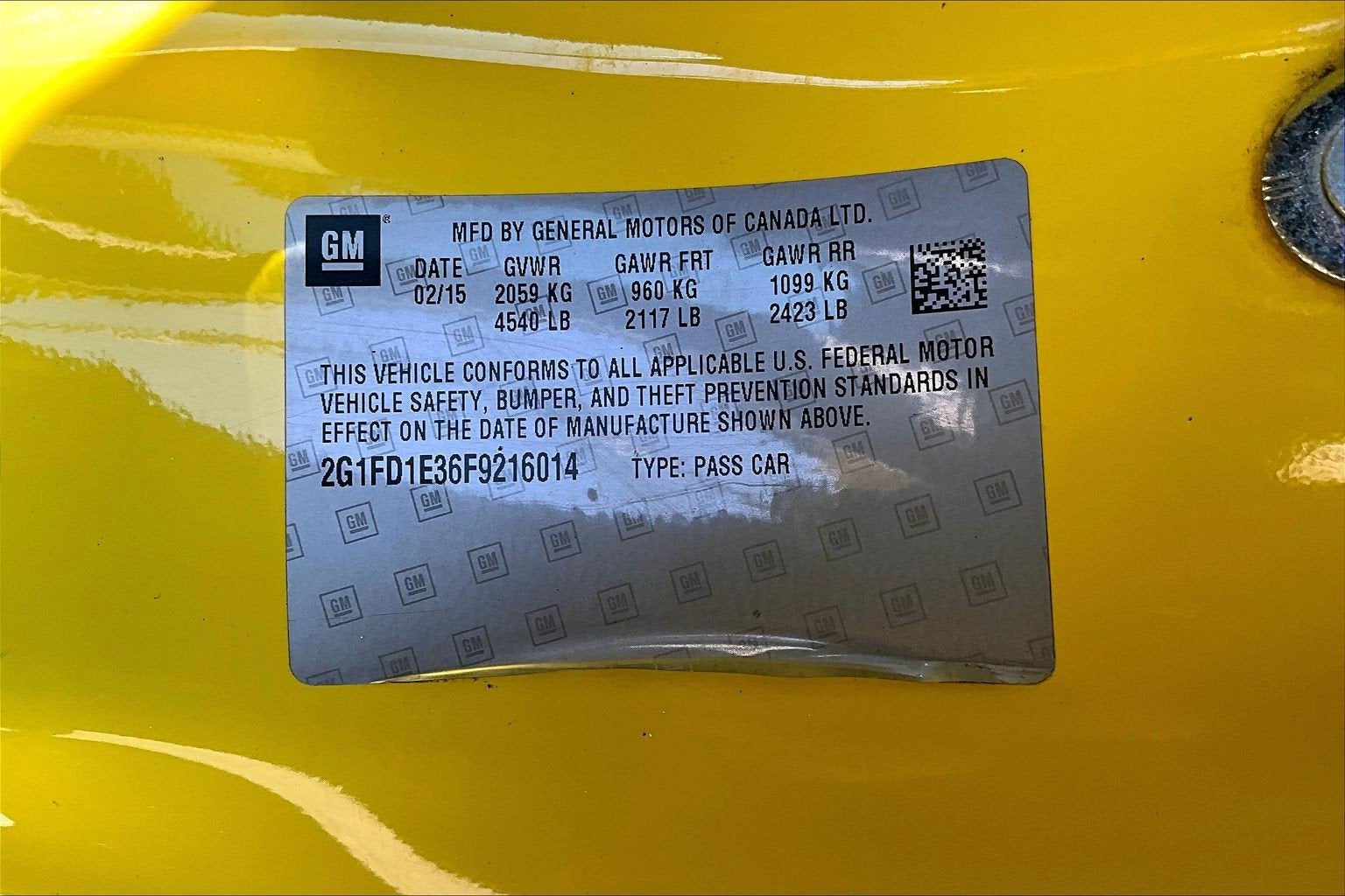 2015 Chevrolet Camaro LT