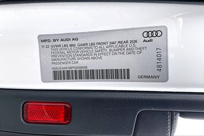 2023 Audi A4 Premium Plus 45 TFSI S line quattro S tronic