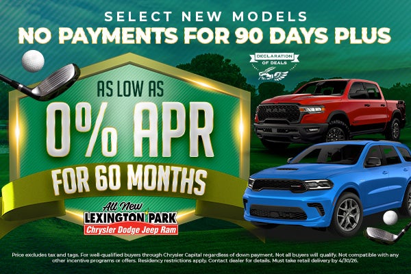 April 0% Financing