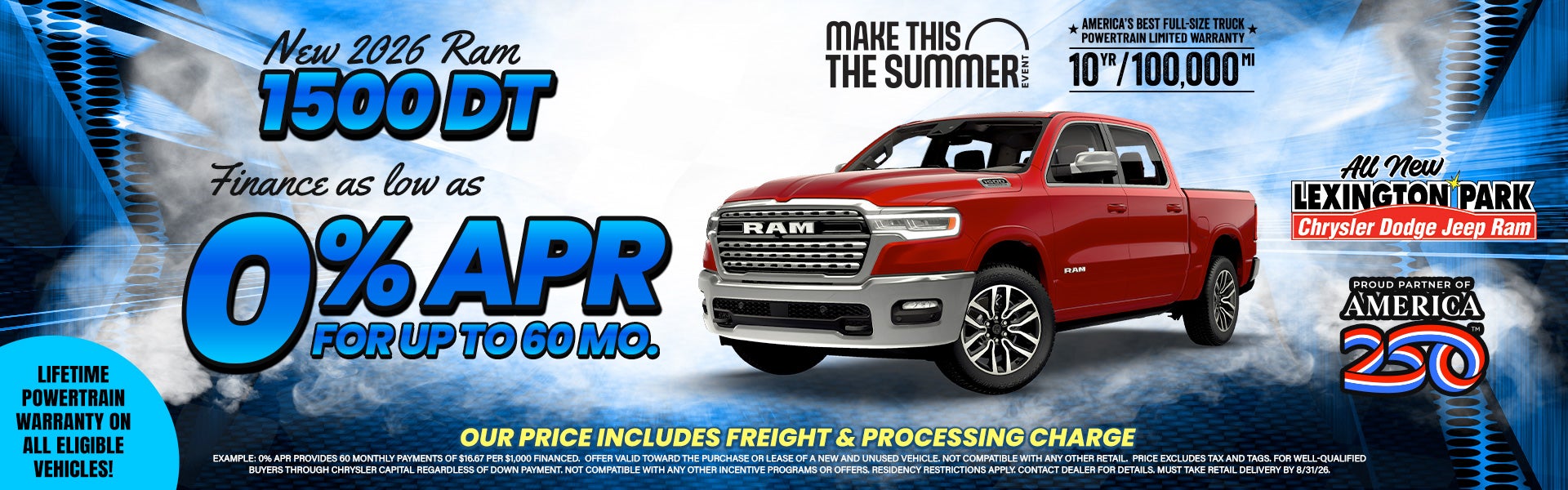 2026 RAM: Finance as low as 0% APR for 60 months