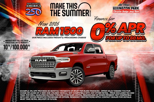 0% APR on RAM 1500