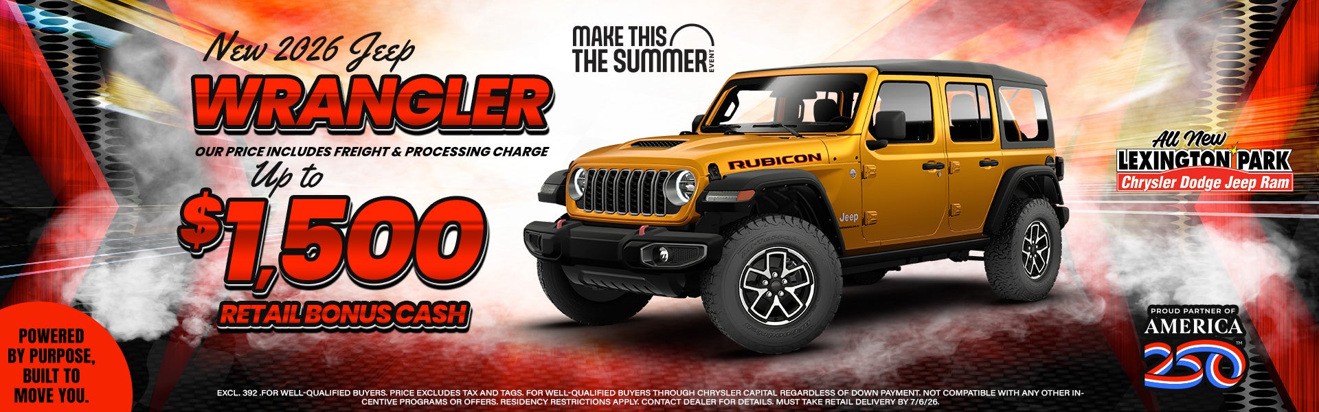 $1500 bonus cash on Wranglers