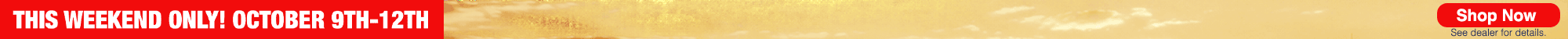 October 9-12 sale
