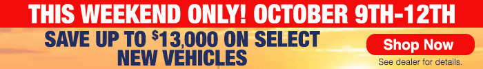 October 9-12 sale