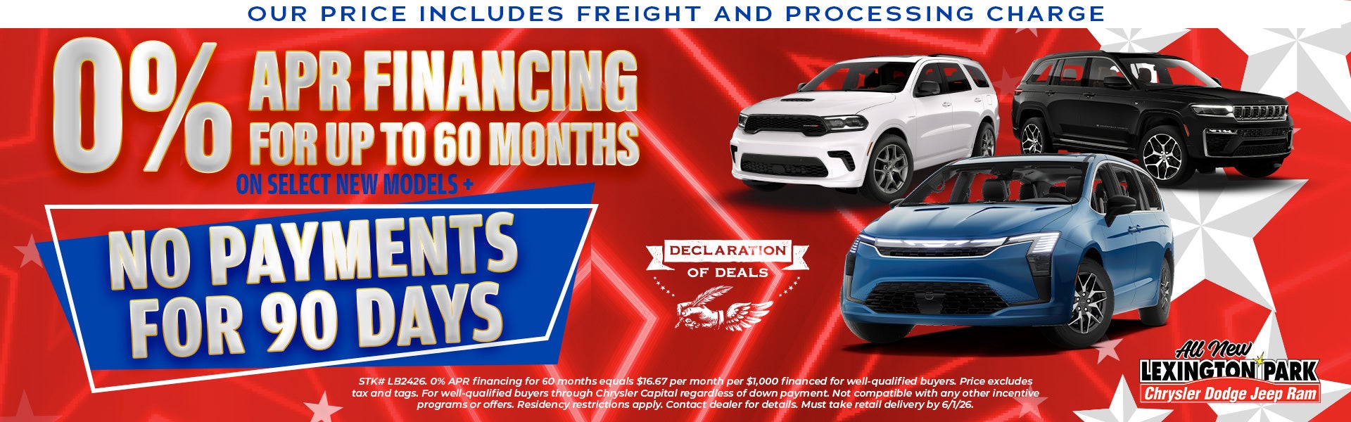 May 0% + No Payments