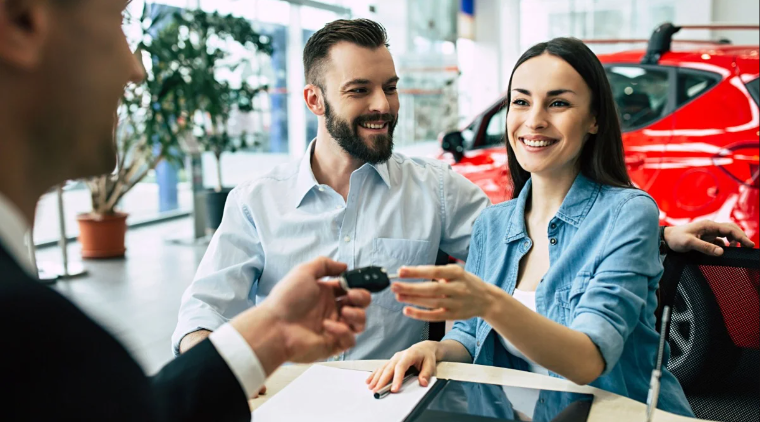 Couple at Finance Desk